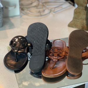 Tory Burch Miller Sandals (SET OF 2!)